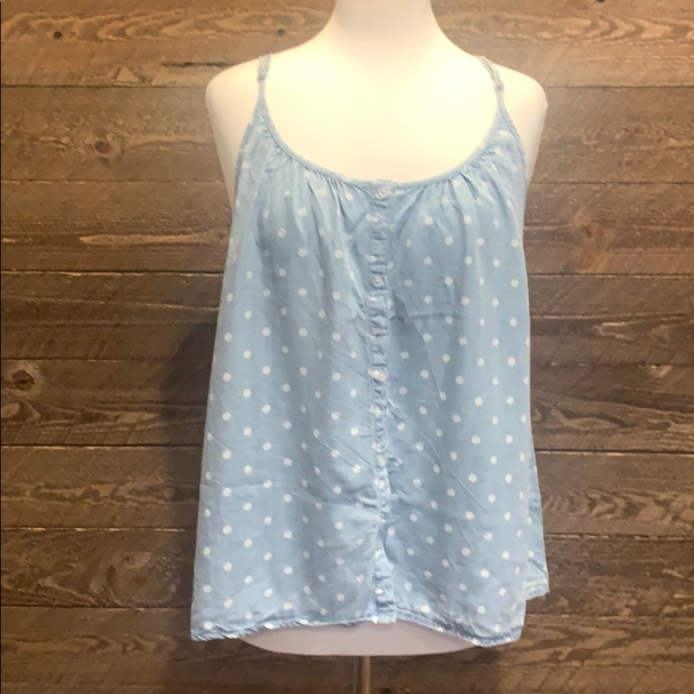 Casual Sling Polka Dot Loose Tank Top